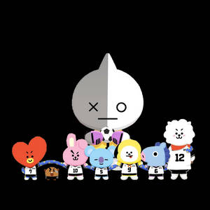 Ван BT21 футболен отбор тапет — Прост Тапет