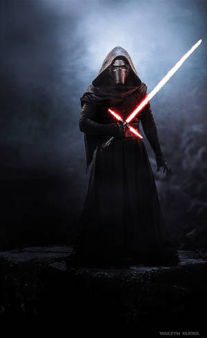 Обои с Кайло Реном, сильно напоминающим Дарта Вейдера в одеянии ситха. — Galaxy Tab S9 Тапет
