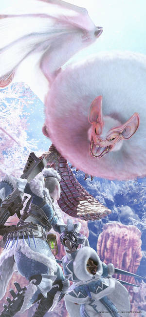 Paolumu Monster Hunter World мобилен тапет. — iPhone 14 Pro Тапет