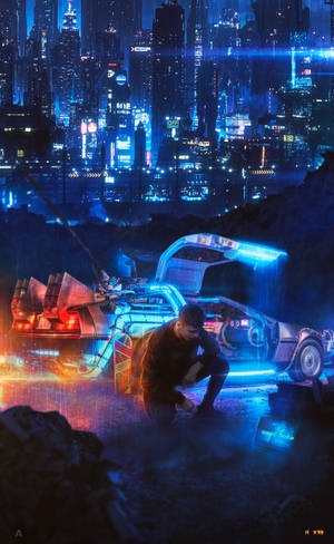 Видеоигра Neon City тапет — Galaxy Tab S9 Ultra Тапет