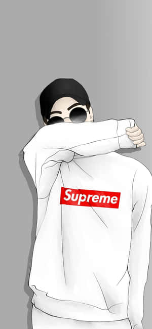Аниме герои, носещи Supreme — Oppo Find X9s Тапет