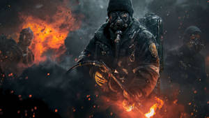 Тапет с пламемети от The Division 2.