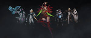 StarCraft герои и злодеи тизер обложка в видеоигра Heroes of The Storm тапет.