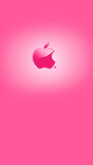 Гланцово розово лого Apple HD iPhone — iPhone розова естетика Тапет