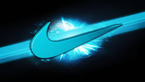 Готино Nike лого в циан — Готино найк Тапет