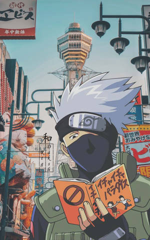 Готичен Kakashi Като Книжен Черв — Lenovo Legion Y700 (Gen 5) Тапет