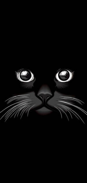 Готична черна котка — Samsung S23 Тапет
