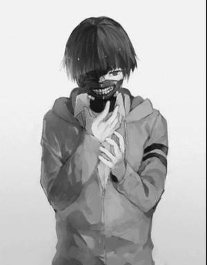 Готично аниме момче PFP Tokyo Ghoul — Токийски гул герои Тапет