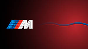 Градиентно червено лого BMW M — BMW Тапет