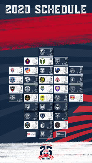 График мачов на Ню Ингланд Революшън за сезона 2020 в MLS — Футбол GIF Тапет