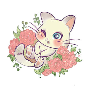 Снимки с аниме кот — Сладка котка GIF Тапет