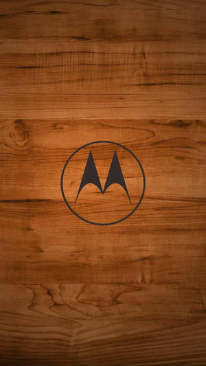 Дървено Motorola лого