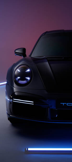 Елегантен черен Porsche 911 — Pixel 10 Тапет