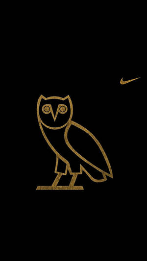 Емблема на Nike с готина сова — Готино найк Тапет