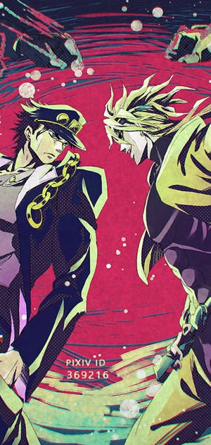JoJo's Bizarre Adventure Джотаро Куджо срещу Дио Брандо тапет