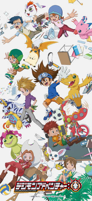 Фон Digimon — Infinix Hot 60 Тапет