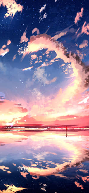 Anime Sunset Iphone — Oppo Find X8s Тапет