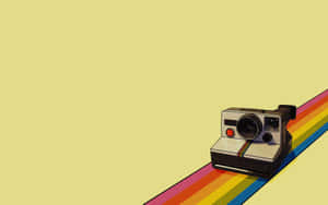 Снимки на Polaroid фотоапарат — Дъга естетика Тапет