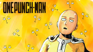 Тапет на забавен аниме Саитама от One Punch Man — Смешно аниме Тапет