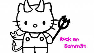 Зла Хелоуин Китти тапет — Hello Kitty Хелоуин Тапет