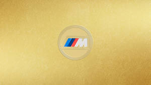 Златен логотип BMW M — BMW Тапет