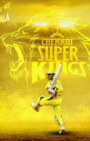 Тапет със златен лъв на Chennai Super Kings — Galaxy Tab S10 FE Тапет