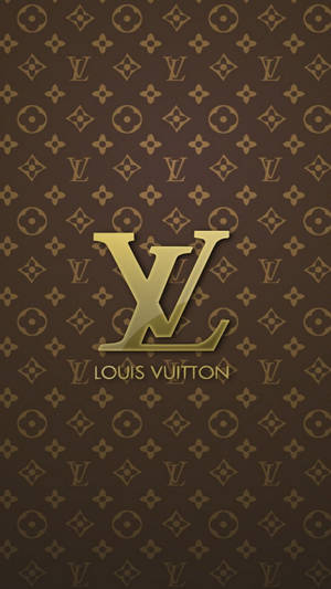 Златистокафяв телефон Louis Vuitton