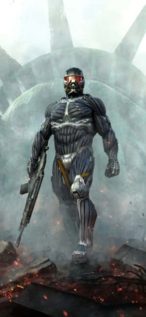 Фон iPhone X Crysis 3 — Huawei Mate Тапет