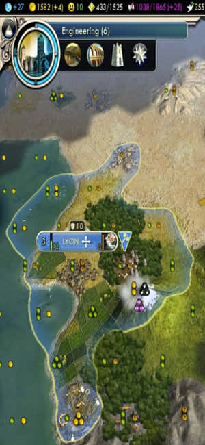iPhone X Civilization V фон — Xiaomi 15 Тапет