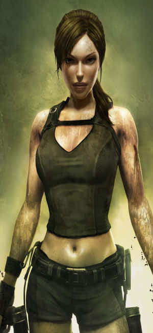 Iphone Xs Max Rise Of The Tomb Raider Background — iPhone 13 Mini Тапет