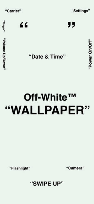 Тапет за iPhone с Off White — iPhone 18 Pro Тапет
