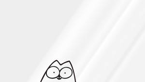 Тапет с илюстрация на анимационна котка — Анимационна котка GIF Тапет