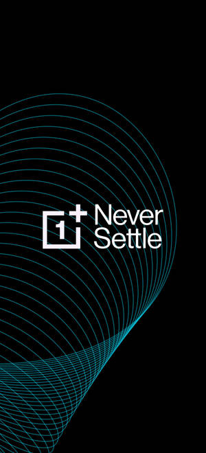 OnePlus Never Settle линия цилиндър тапет — iPhone 14 Plus Тапет