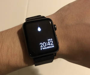 Тапет за интерфейс с висяща крушка на Apple Watch — Apple Watch Тапет