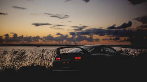 Класическа Supra JDM естетика — Jdm естетика Тапет
