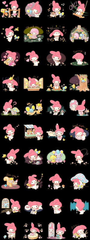 Line стикер My Melody, HD PNG изтегляне
