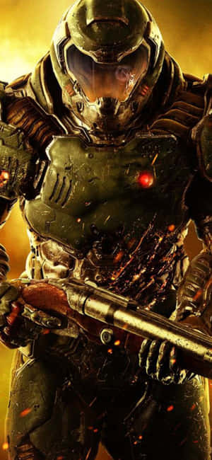 iPhone Xs Doom фон — Realme Narzo 80 Lite 5G Тапет
