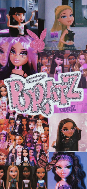 Тапет с фото колаж на кукли Bratz — iPhone Air Тапет