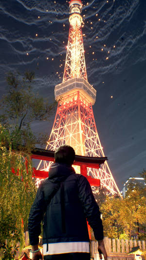 Тапет с кула на Токио от Ghostwire Tokyo
