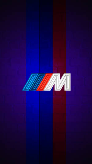 Лила с ивици BMW M лого — BMW Тапет