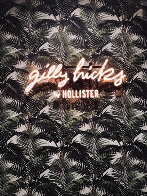 Тапет с листа от палмово дърво Hollister — 3:4 Тапет