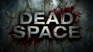Емблематичното лого на Dead Space с мрачна, хорър текстура.
