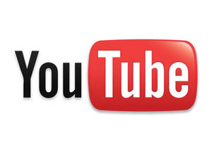 Тапет с логотип на YouTube с шрифт Roboto Sans Serif — Чист Тапет