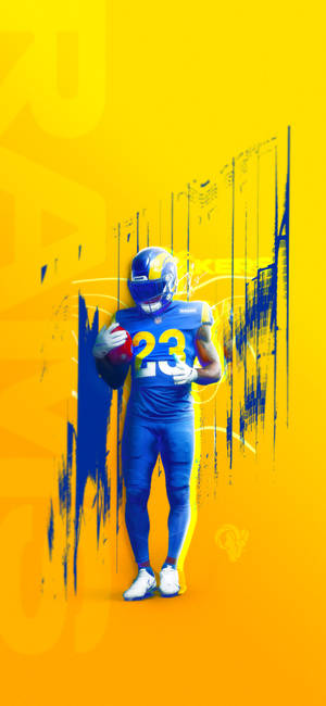 Los Angeles Rams 23 тапет — iPhone 14 Тапет