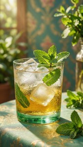 Уиски Jameson с мента и лед — iPhone 5 Тапет