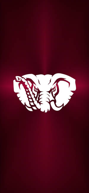 Metallic Alabama Crimson Tide Elephant wallpaper — iPhone 13 Pro Max Тапет