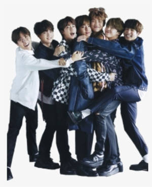 Мил BTS се прегръщават