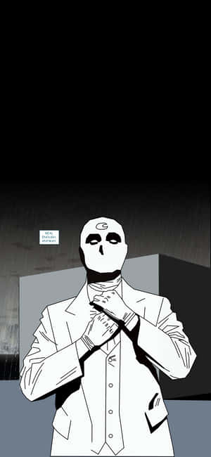 Минималистичен Moon Knight — Pixel 10 Pro Тапет