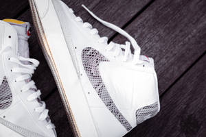 бели и черни Nike Air Force 1 High — Готино найк Тапет
