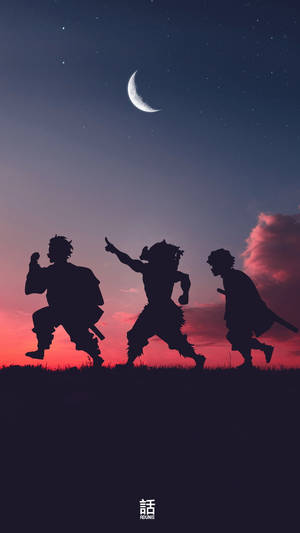 Група момчески сенки от Demon Slayer — Аниме Тапет
